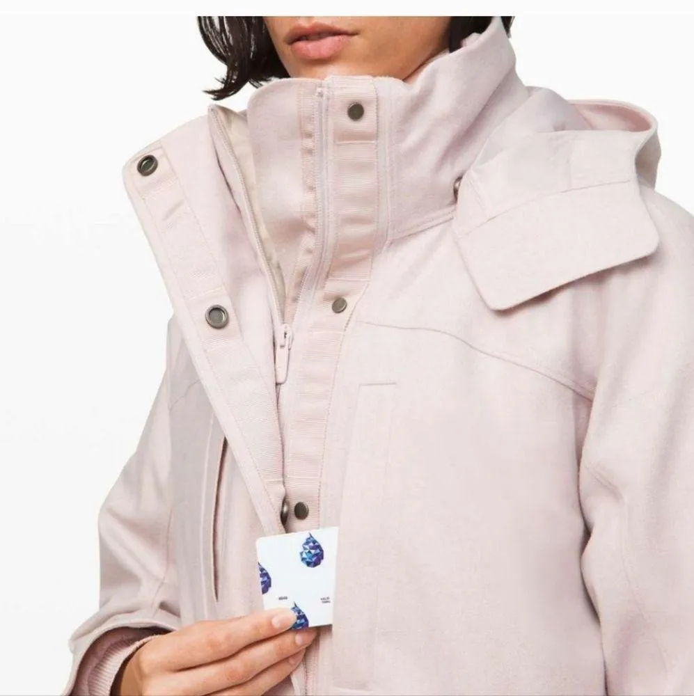 Lululemon Roam Far Wool 3-in-1 Jacket outer layer size 10 - Image 3