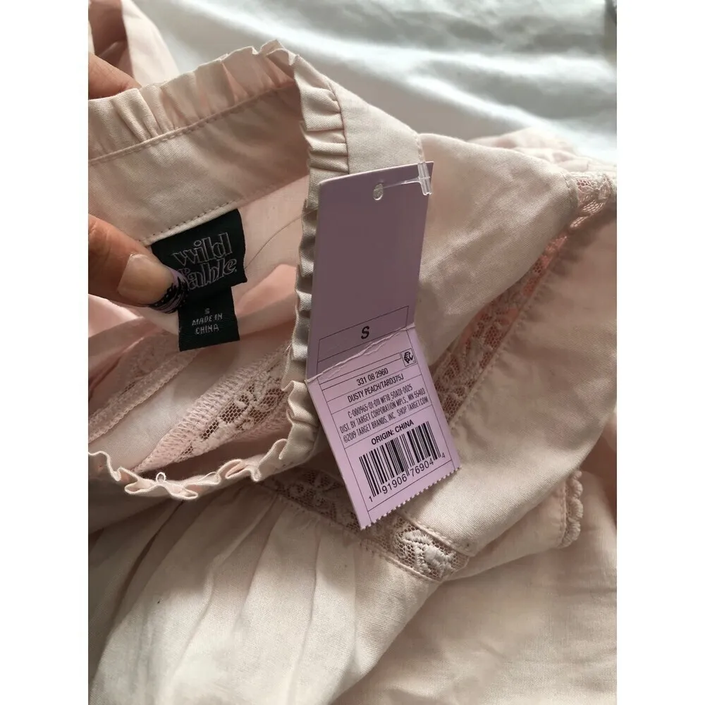 Wild Fable Women’s Dress, Long Sleeve High Neck Poplin Prairie Size Small - Image 6