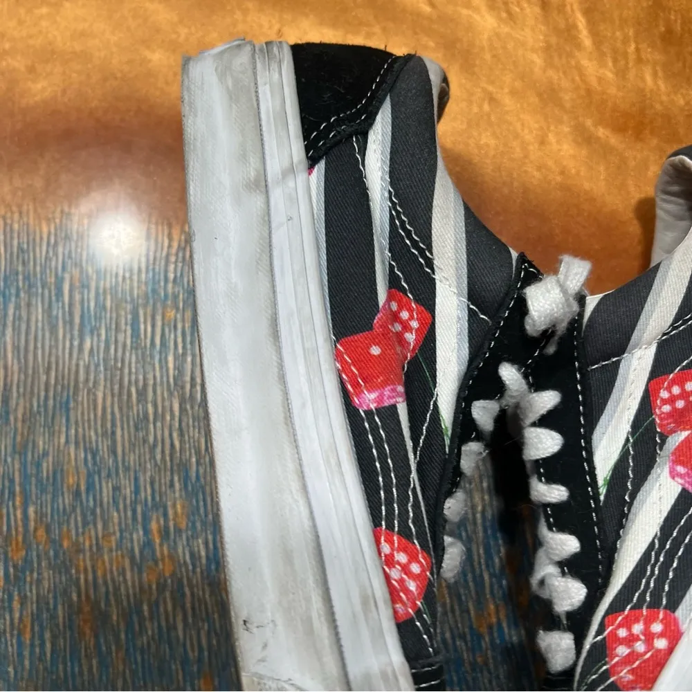 Vans OTW Originals Snake Eyes Cherry Dice Old Skool sneakers size 6.5 black red - Image 16