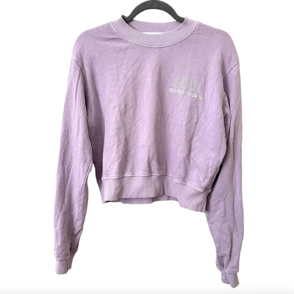 SOULCYCLE Laura Studio Tour Cropped Sweatshirt Sz Small - Image 2