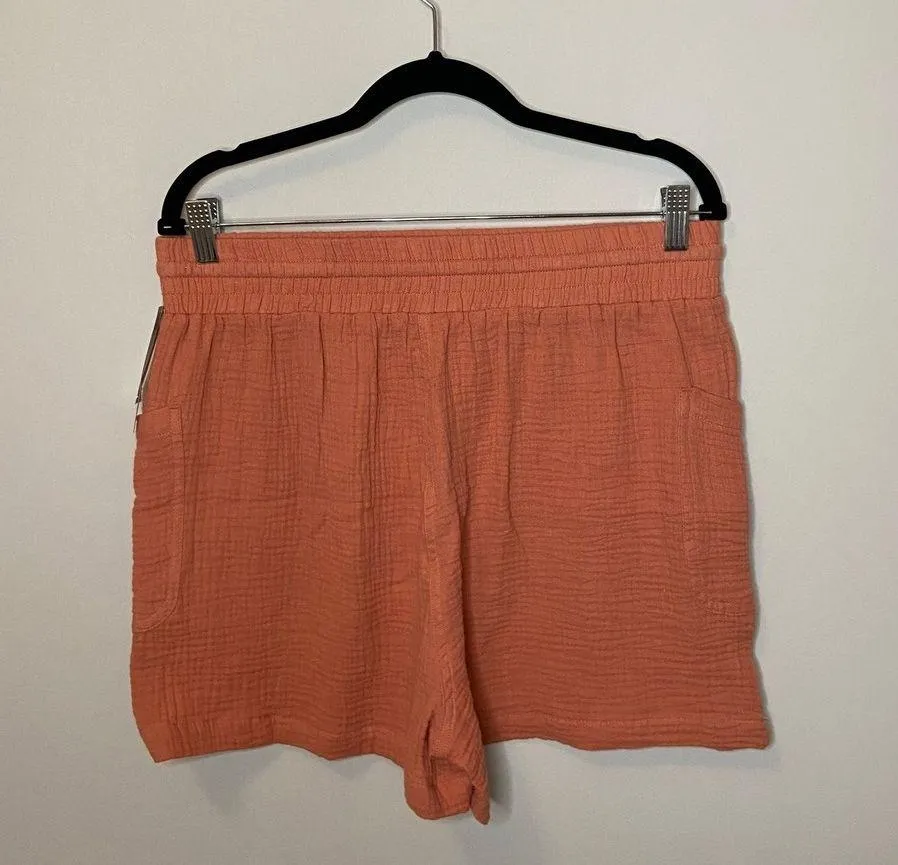 Magaschoni Coral Brushed Textured Cotton Shorts Sz Large - Image 4