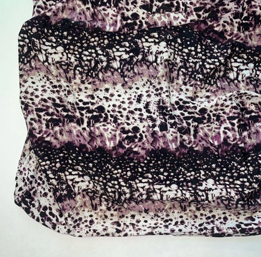 Lane Bryant Swim Tunic Top Size 42DD Balconette Purple Boho Print Underwire - Image 3