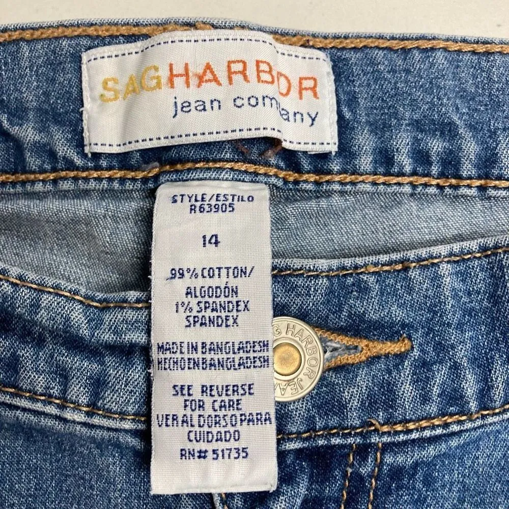SAG HARBOR Jean‎ Company Women’s Jeans Size 14 Inseam 26.5 - Image 8