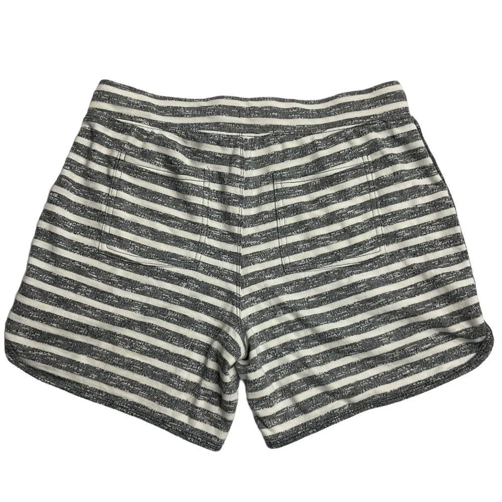 Talbots‎ Stripe Drawstring Shorts Size MP Petite Black White Pull On - Image 5