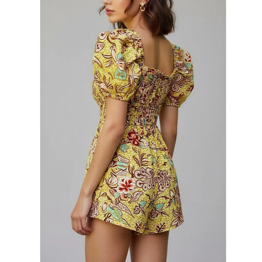 ULLA JOHNSON Arlo Playsuit, Calla Lily, 00 (US) - Image 3