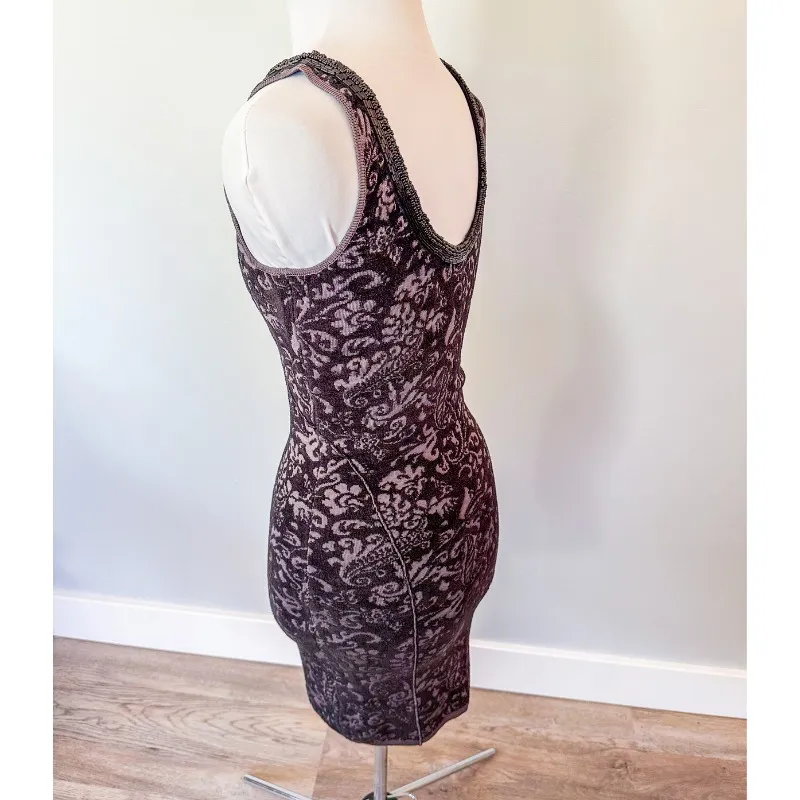 Free People Starstruck Knit Jacquard Beaded Dress - Image 11