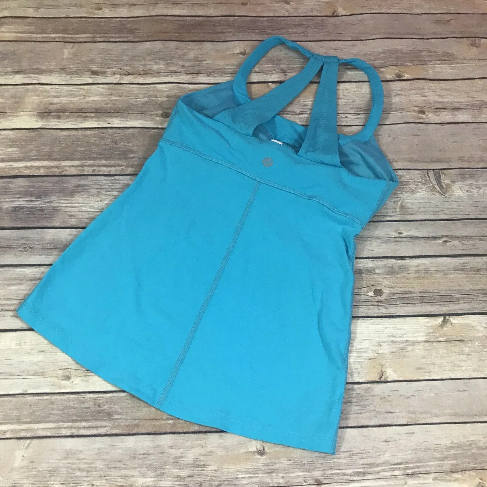lululemon Womens Tank Spry Blue Scoop Me Up Top Athleisure Running‎ Yoga - Image 4