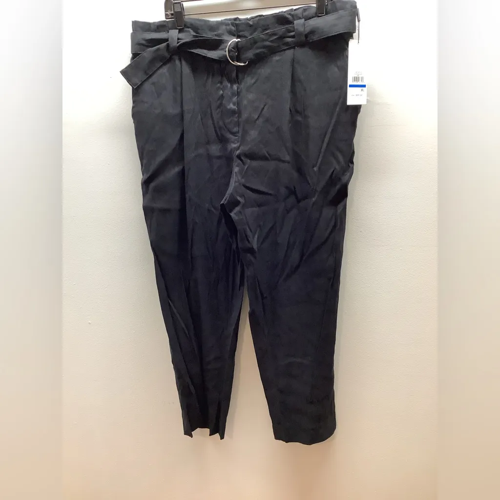 Calvin Klein Size XL Black Belted Dress Pants. New With Tags. - Image 3