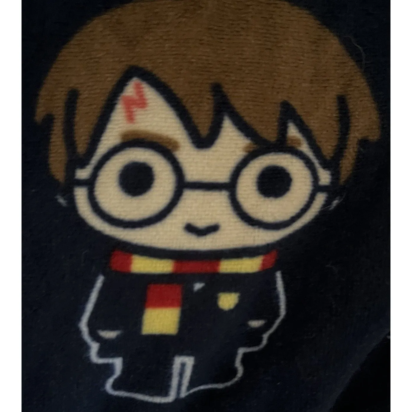 Harry Potter Pajama Pants Women's M Chibi Navy Fleece Jogger Sleepwear Lounge - Image 7