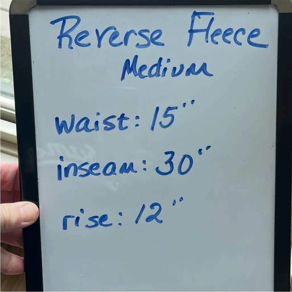 Reverse Fleece Gray Joggers Soft Comfy Sweatpants Womens Medium - Image 16