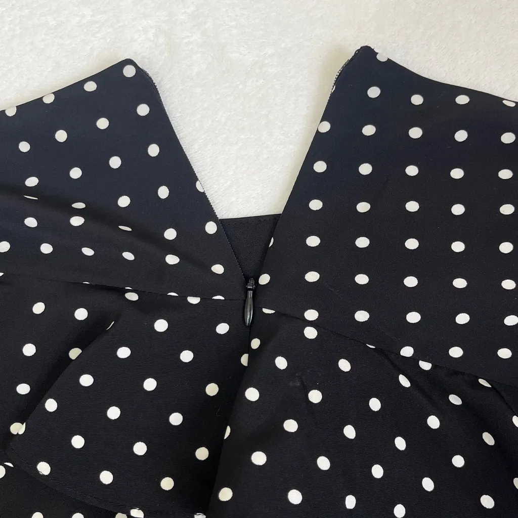 Lauren Ralph Lauren Women’s A-Line Polka Dot 3 Tier Ruffle Skirt Size 10 - Image 8