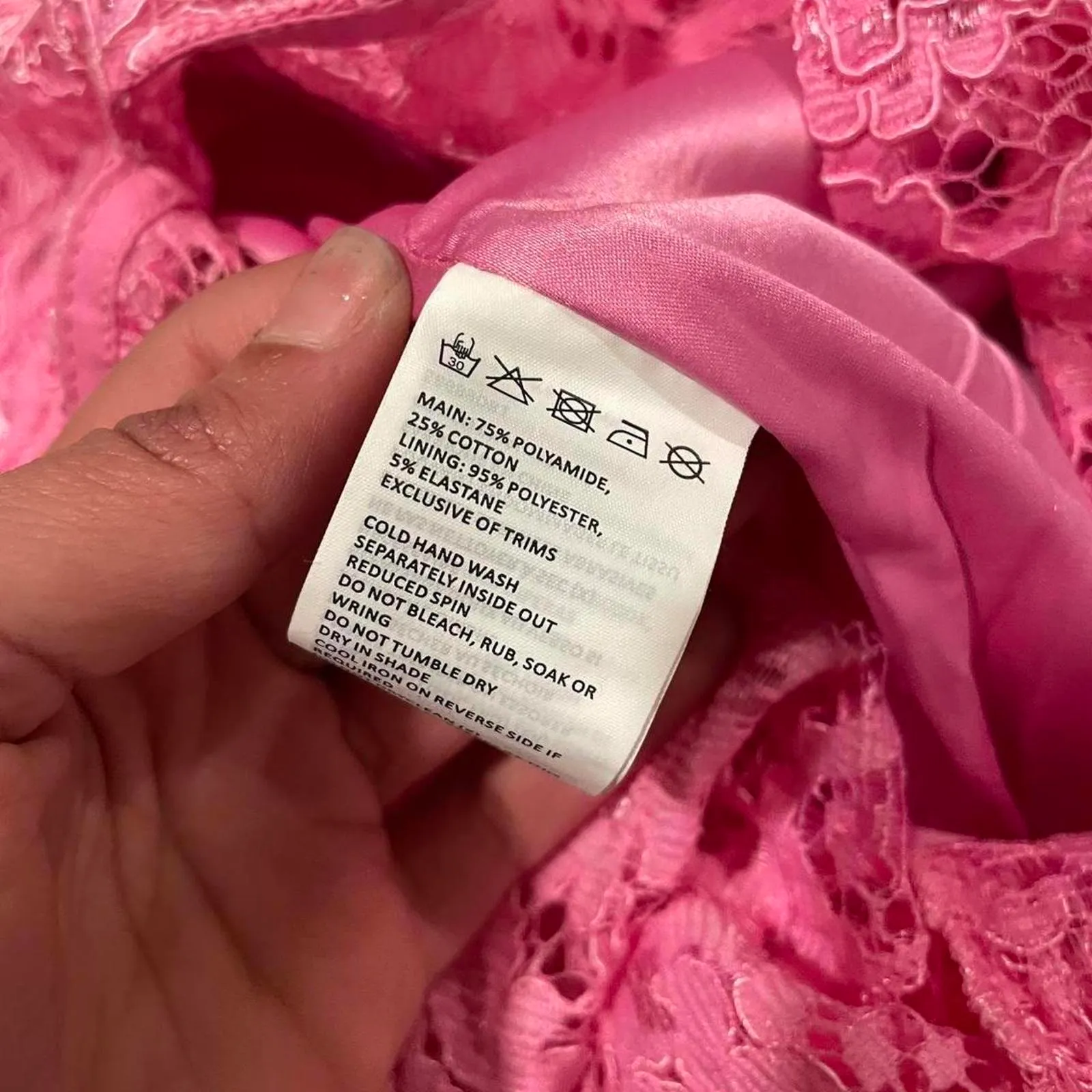 BARDOT Olina Lace Corset Dress. size medium. lili pink. originally $150 - Image 8