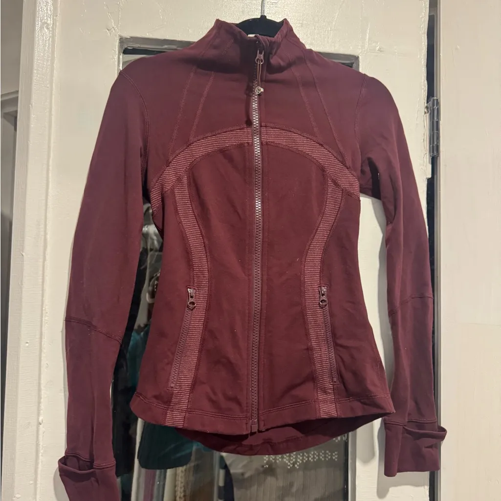 Lululemon Athletica Deep Red Utility Jacket - Image 4
