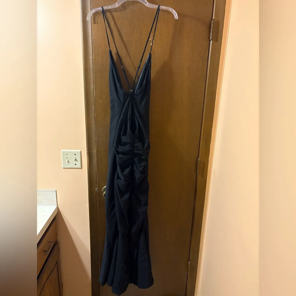 NWT Babyboo Constantina Ruffle Corsage Halter Black Maxi Dress - Image 6