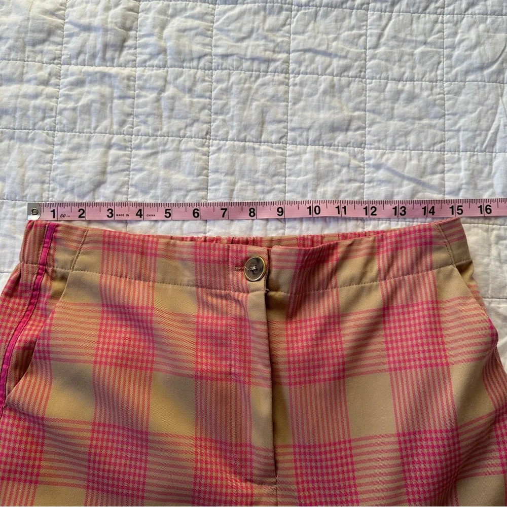 Maeve by Anthropologie Tapered Pink Plaid Pants 8 - Image 8