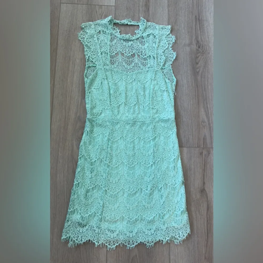 Intimates Free People Mint Lace Backless Dress 👗 - Image 3