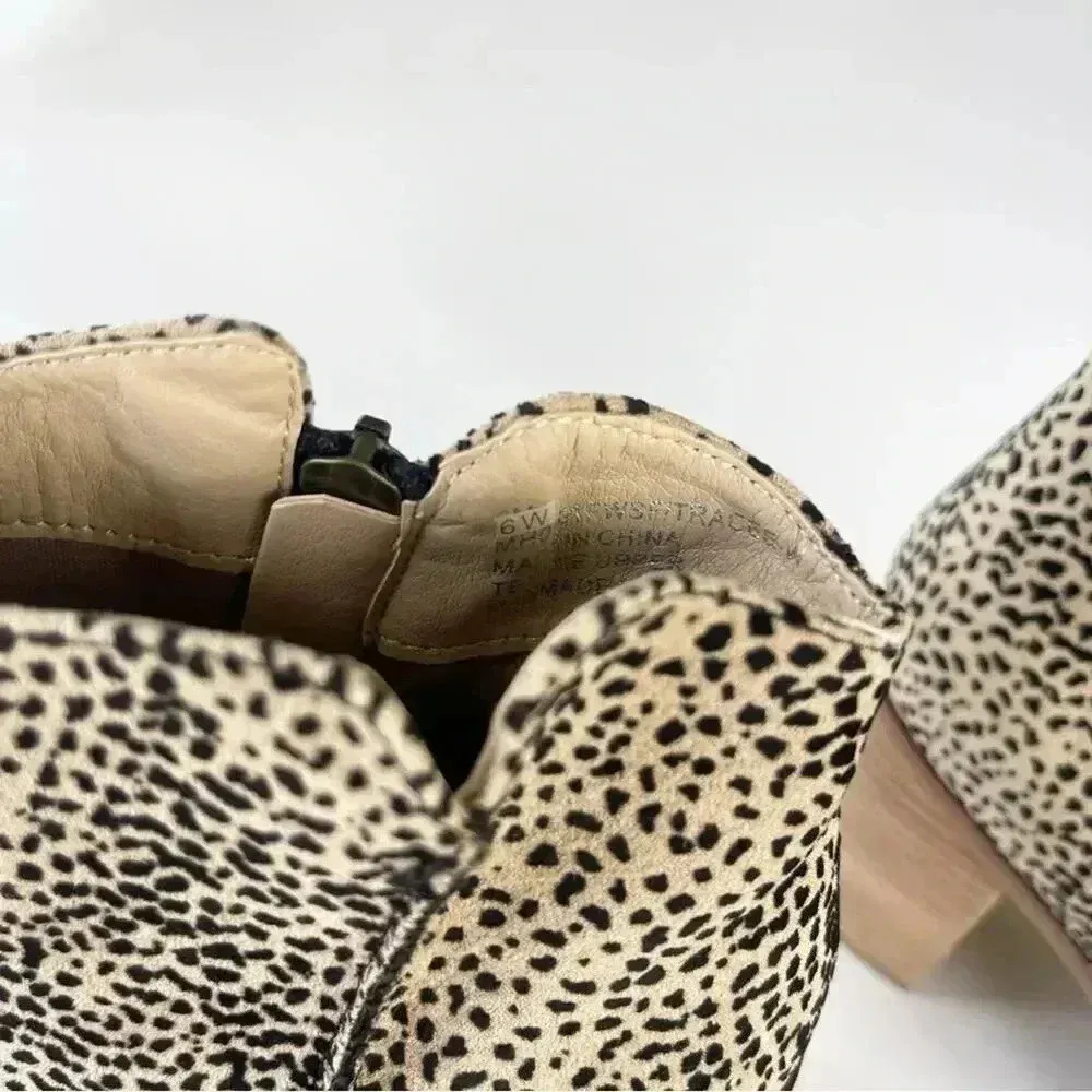Mia Tracee WIDE Animal Print Heeled Zip Bootie in Leopard Size 6W NWOB - Image 9