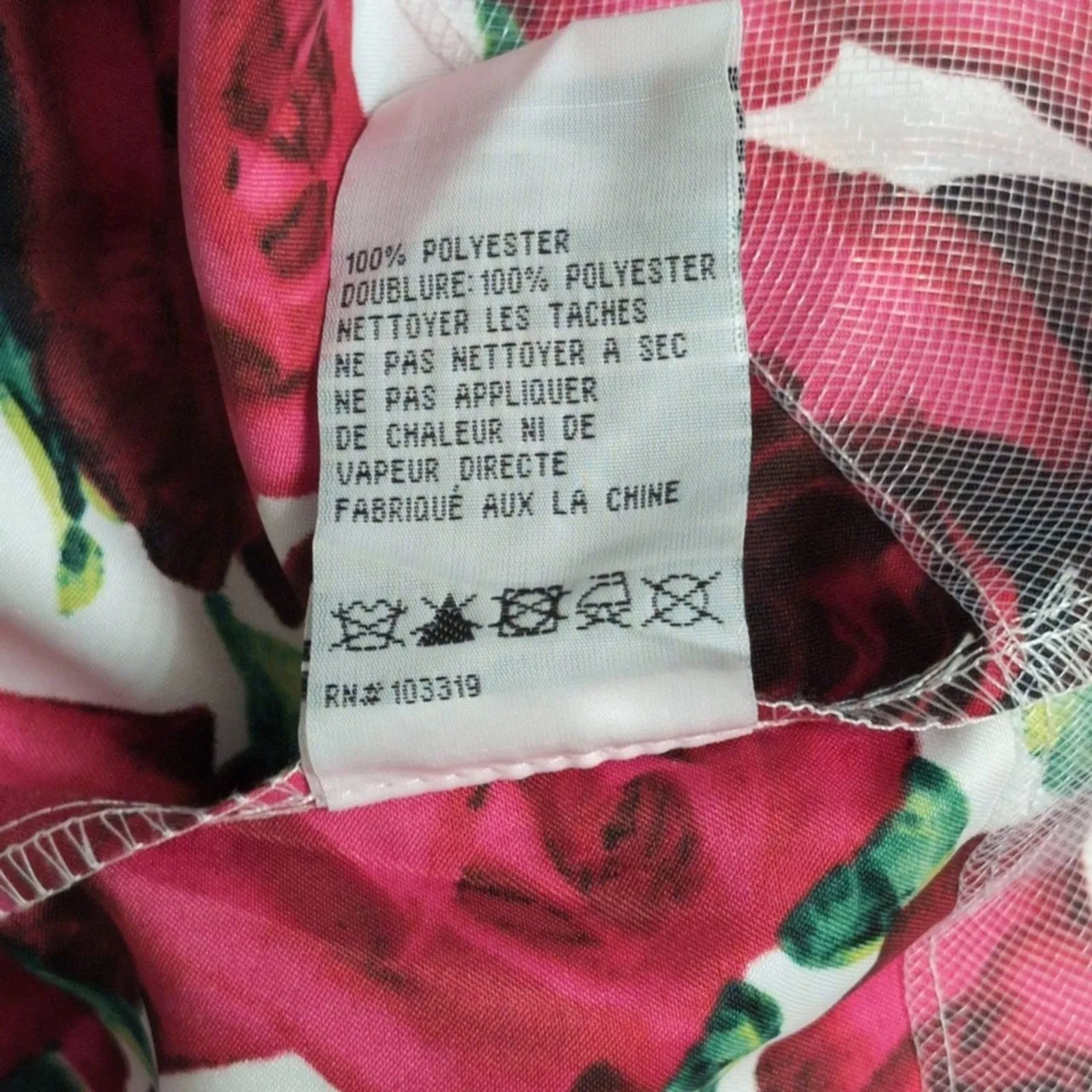 Camille La Vie White Red Rose Print Halter Neck Sleeveless Fit Flare Dress 0 - Image 10