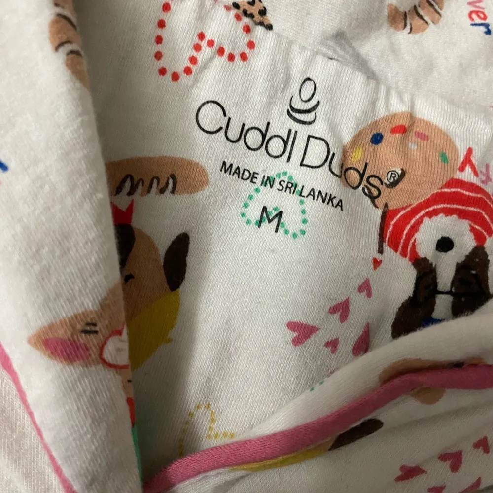 Cuddl Duds Cream Pajama Sets with Playful Design - Image 7