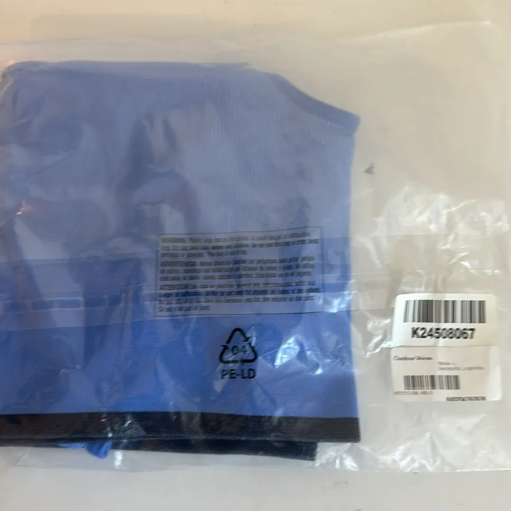 Outdoor Voices NWT  - Seamless Ribbed Longline Bra in Nebula Blue Large - Image 4