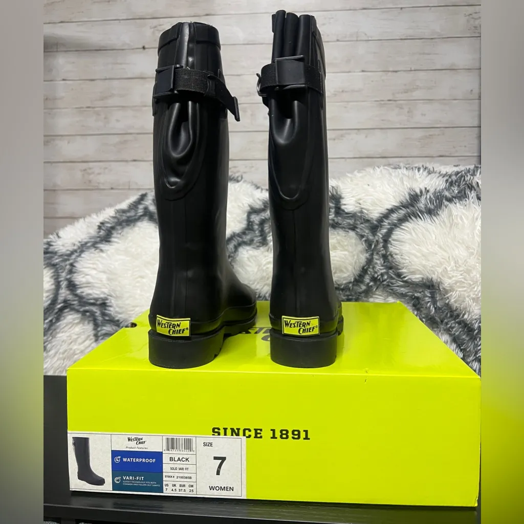 Western Chief Black Women's Rain Boots - Image 3
