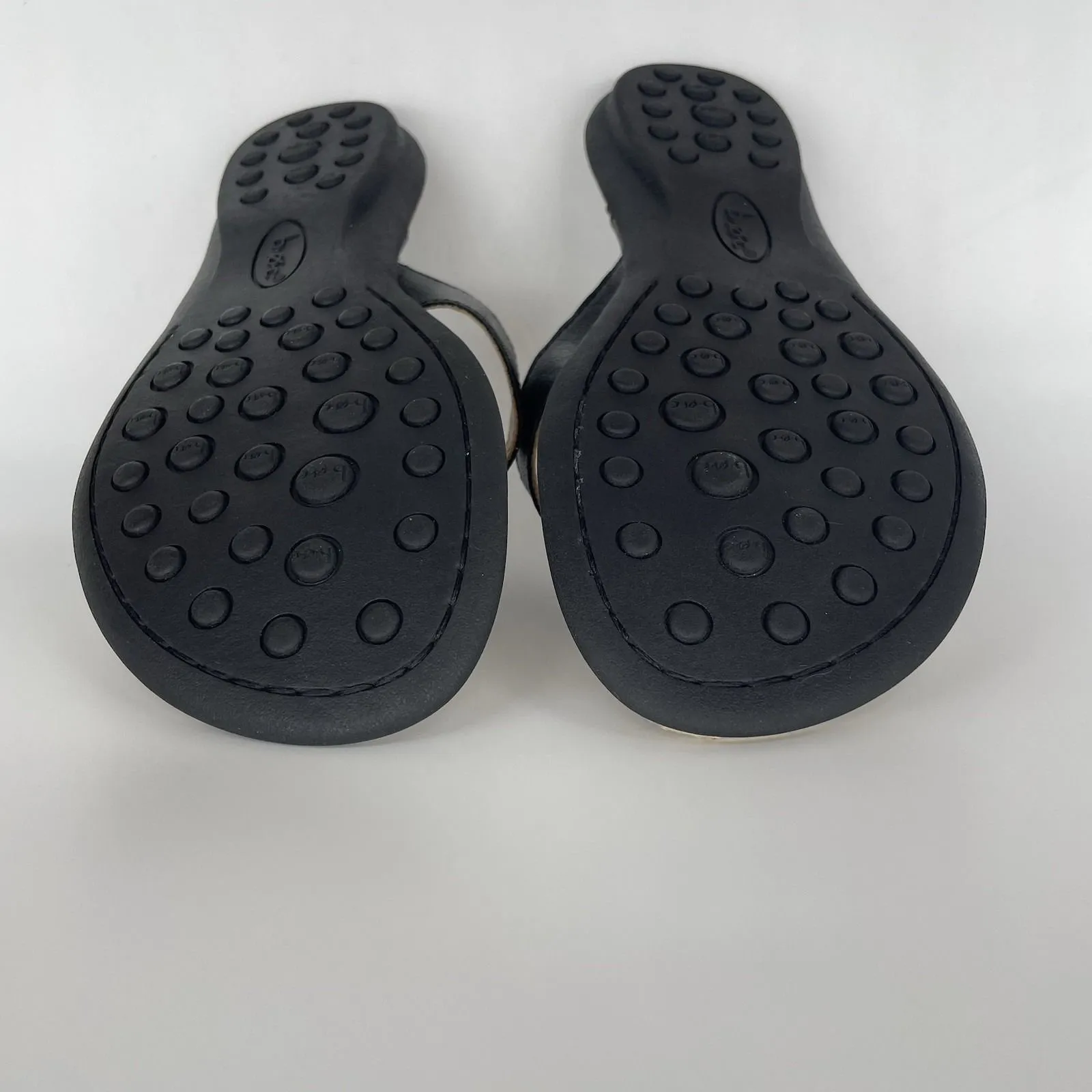 BOC Womens 7 Shoes Black Born Concept Thong Flip Flops‎ Sandals Bow Detail - Image 11