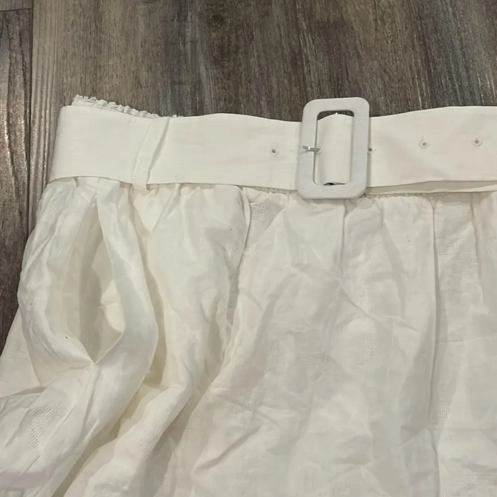 SMYM Show Me Your Mumu She Loves You Belted Miley Midi Cream Skirt Large NEW - Image 7