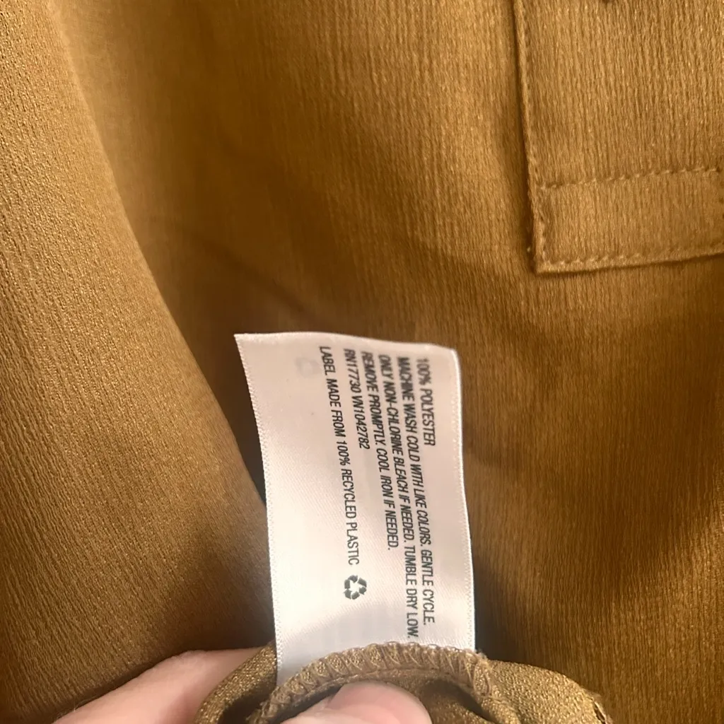 Prologue caramel color brown blouse XXL - Image 6