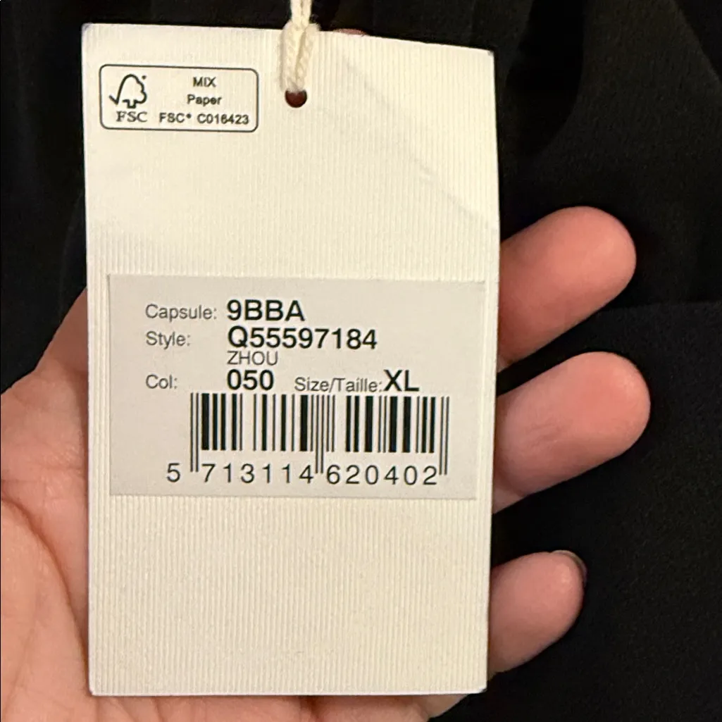 BY MALENE BIRGER ZHOU JUMPSUIT XL NWT Black - Image 13