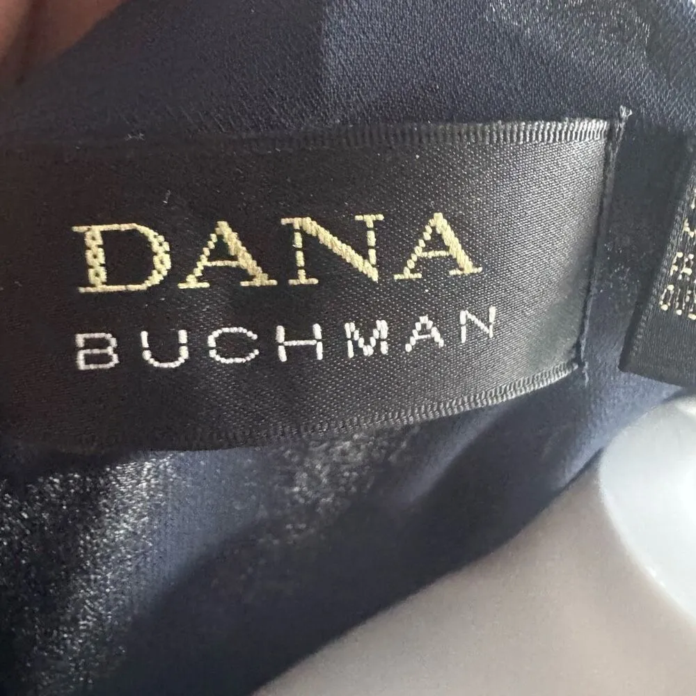 Vintage Dana Buchman Silk Floral Top With Sheet Balloon Sleeves Size M - Image 7