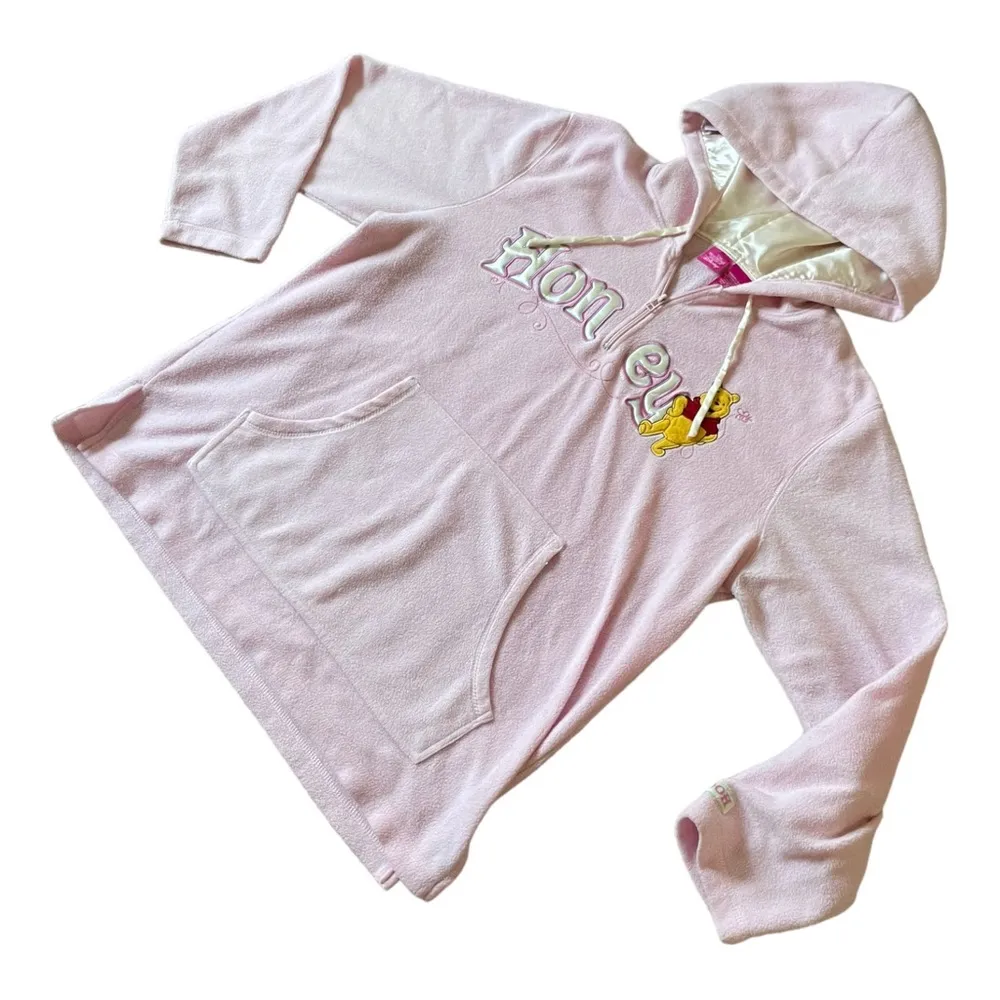 Winnie The Pooh Soft Pink Fleece Hoodie Jacket Women’s Plus Size 3XL A5 - Image 3