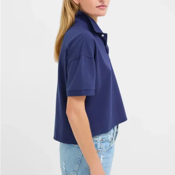 Tuckernuck Navy Crop Polo Top - Image 6