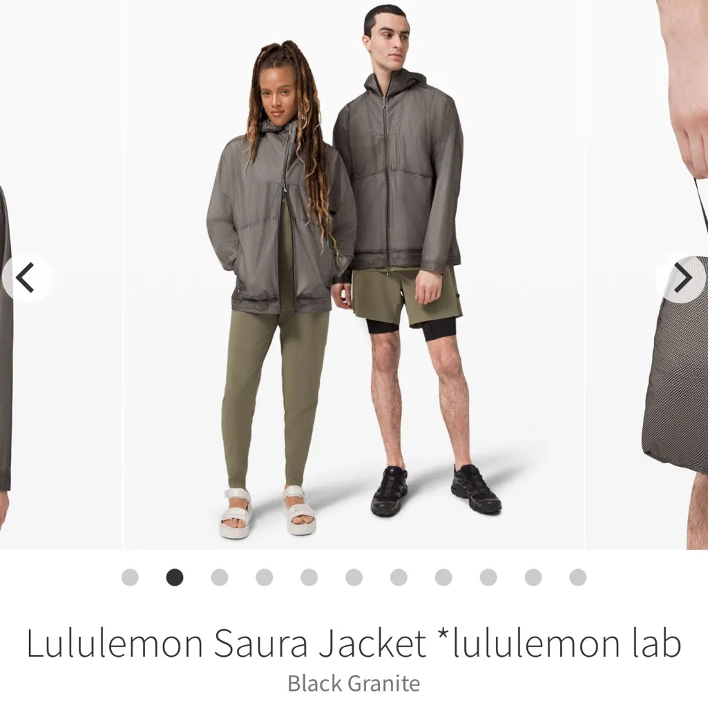 Lululemon Lab Saura jacket waterproof unisex graphite size‎ XS - Image 2