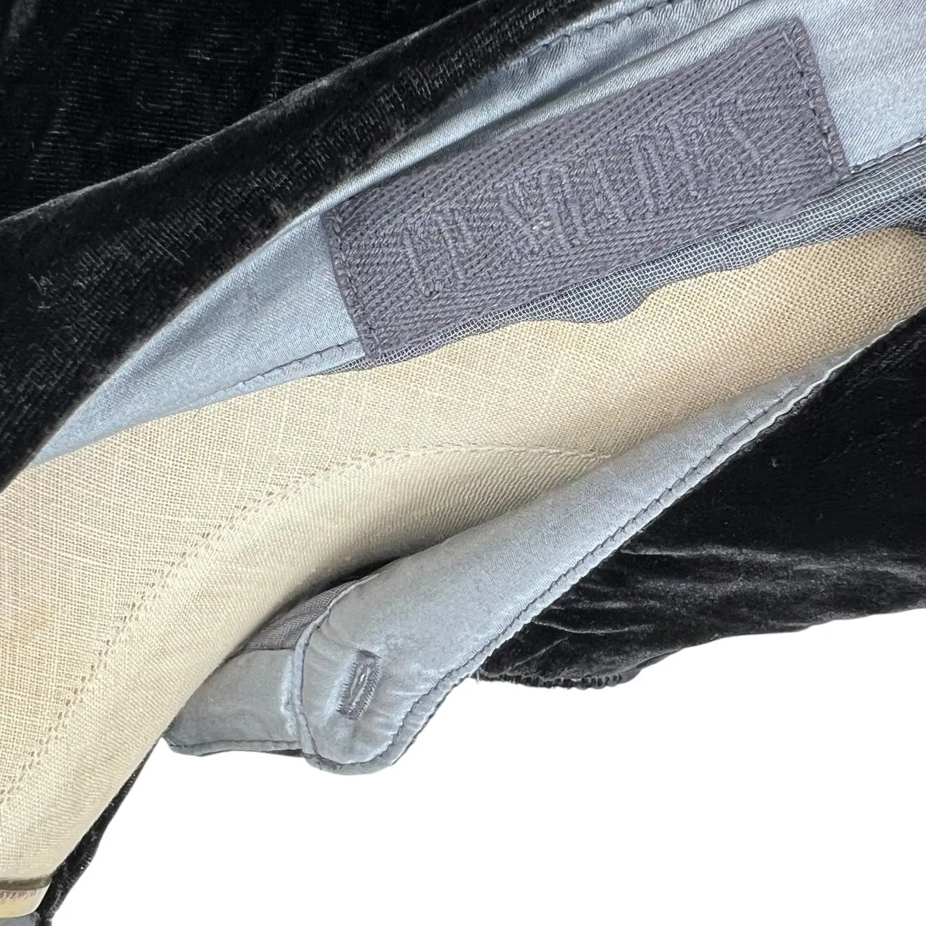 CP‎ Shades Romy Velvet Button-up Shirt Blouse Gray Blue Size Large - Image 8