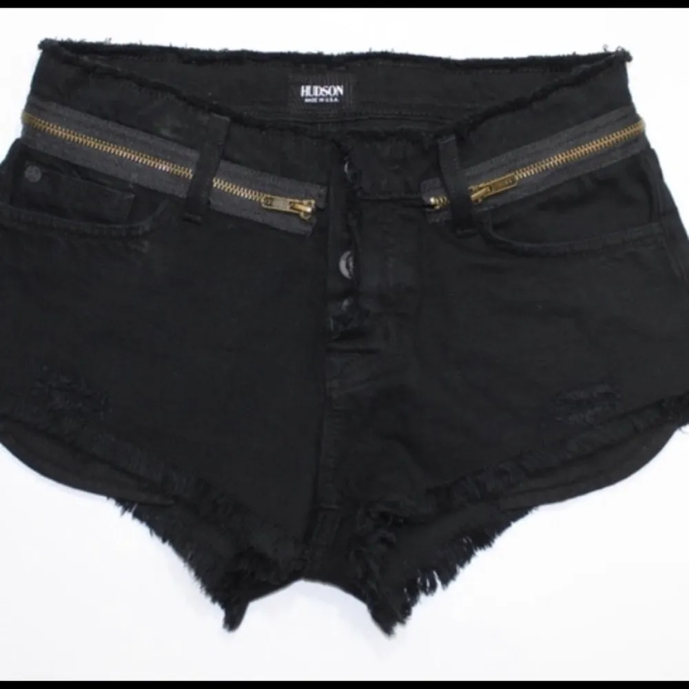 Hudson | Black Rebel Cut Off Shorts Distressed 24 - Image 3