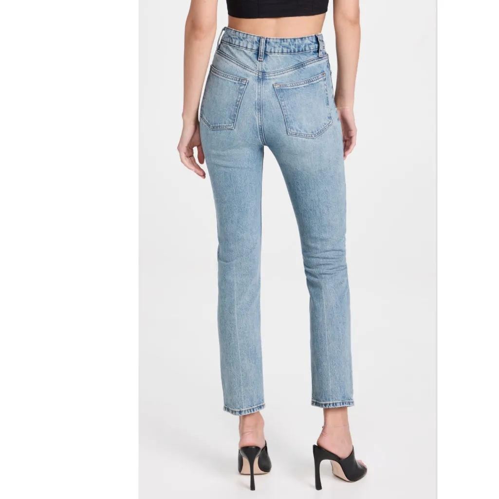 REFORMATION Liza Ultra High Rise Straight Jeans in Malta - Image 2