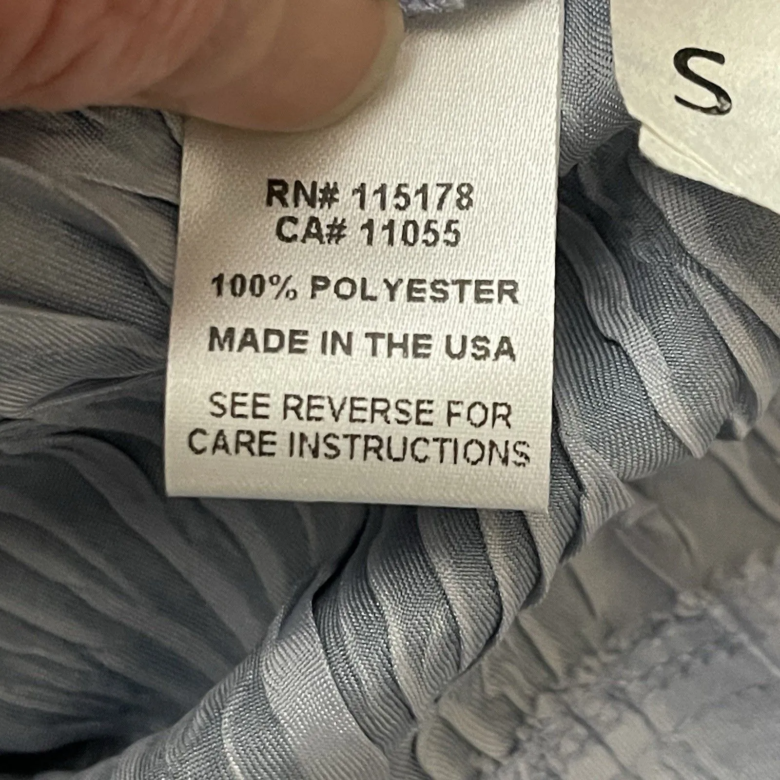 KOMAROV Beaded Charmeuse Chiffon Tiered Dress Small Blue Ombré Formal Designer - Image 6