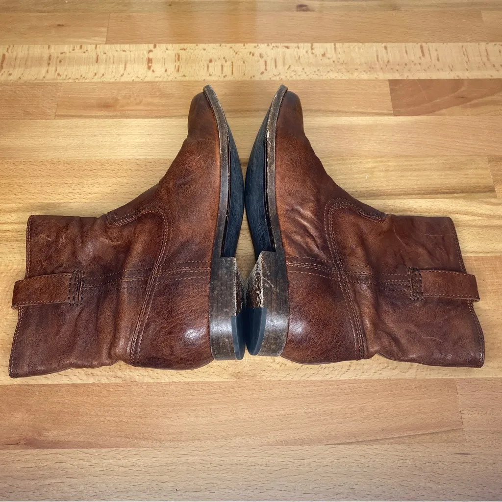 Frye Anna Shortie Leather Antiqued Booties size 7 - Image 4