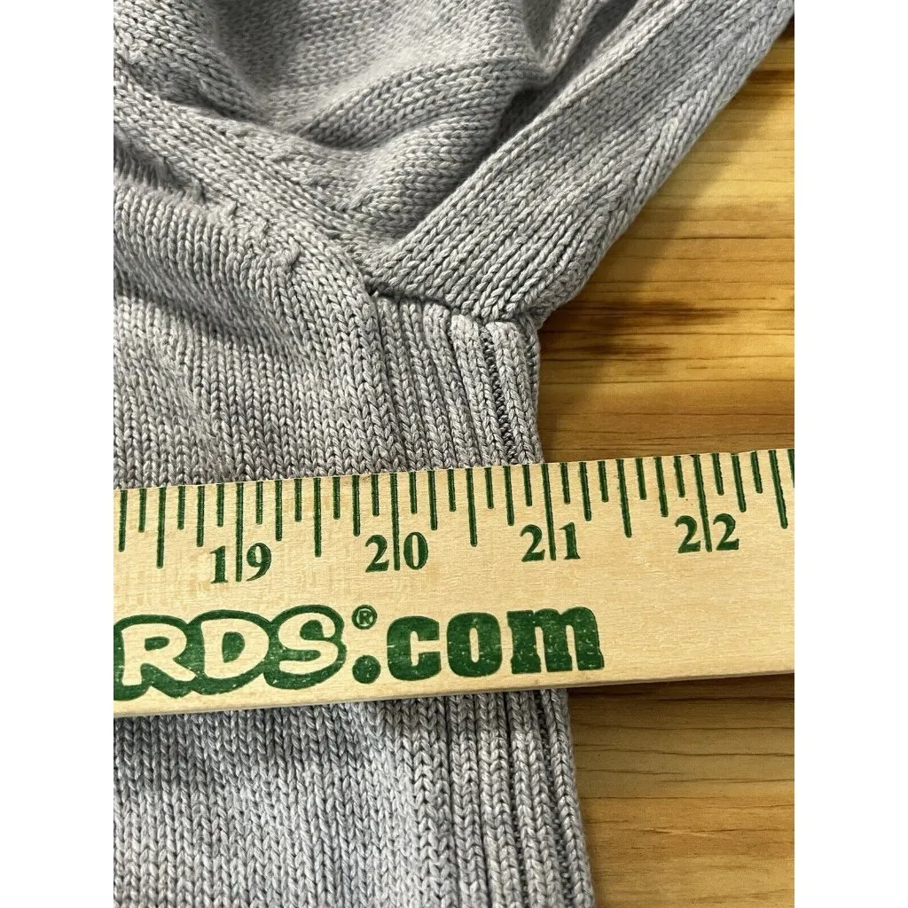 Chicos Zenergy Womens Size 2 Sweatshirt Jacket  Full Zip Gray Long‎ Athleisure - Image 4