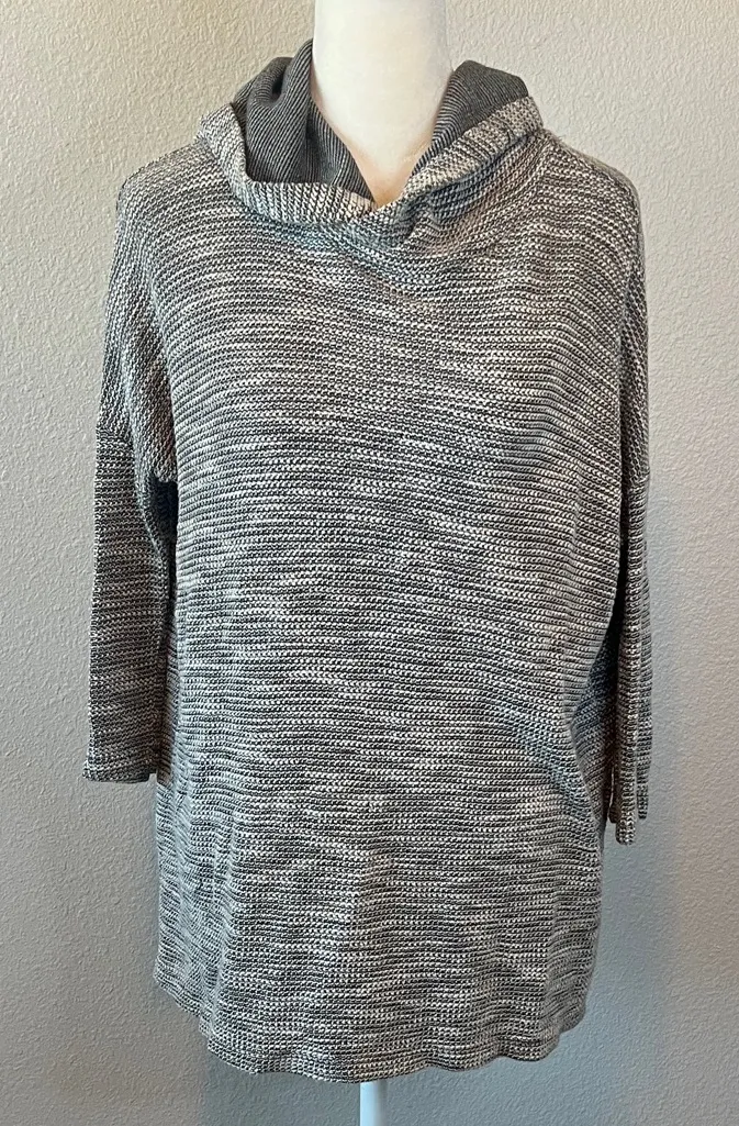 Beyond Yoga Tie Back Hoodie Gray Marl Size Small - Image 1