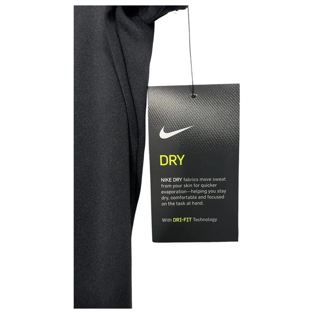 New Nike Golf Womens XL NBA Polo Shirt Dry Fit Short Sleeve Pullover Black - Image 9