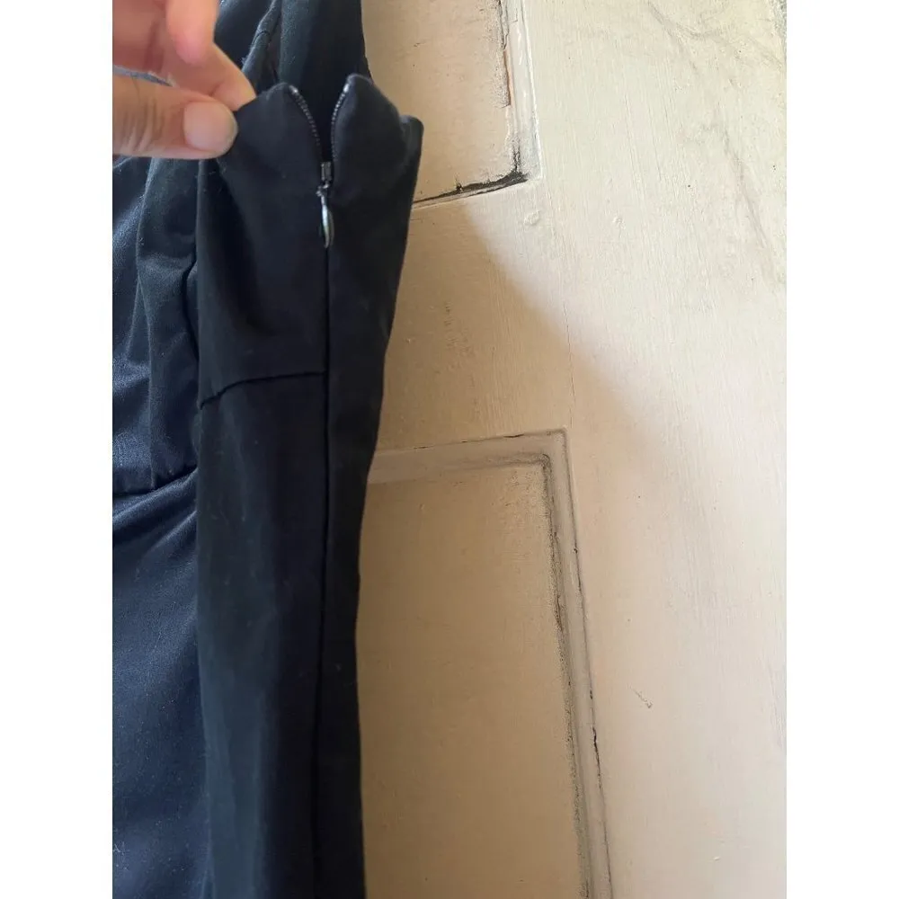 United colors of Benetton sleeveless black scoop neck sheath midi dress size M - Image 8