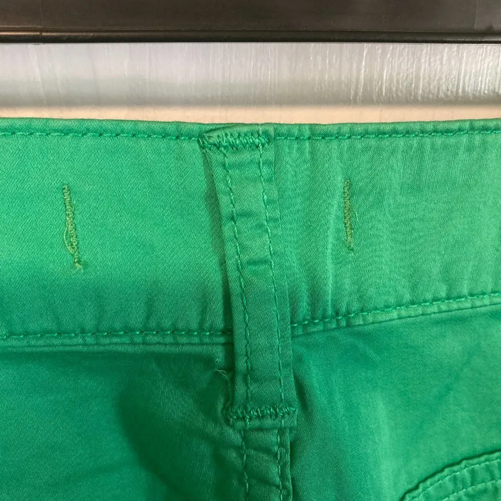 Manila Grace women's size 26 drop crotch lightweight slim tapered chino pants Green - Image 4