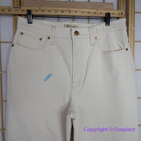 NEW Madewell The Perfect Vintage Wide-Leg Jean:‎ Garment-Dyed Edition, 31 - Image 5