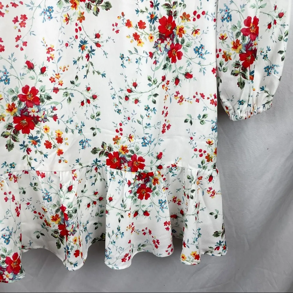 Parker Nola Floral Long Sleeve Shift Dress - Image 11