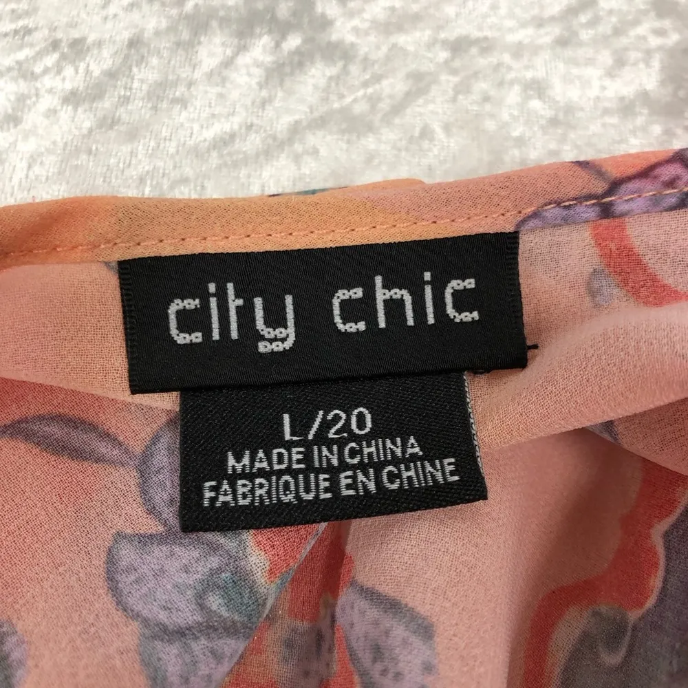 City Chic Floral Maxi sheer dress large 20 - Image 6