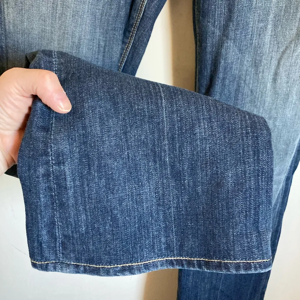 7 for All Mankind Dark Wash High Waist Bootcut Denim Jeans #Br - Image 9