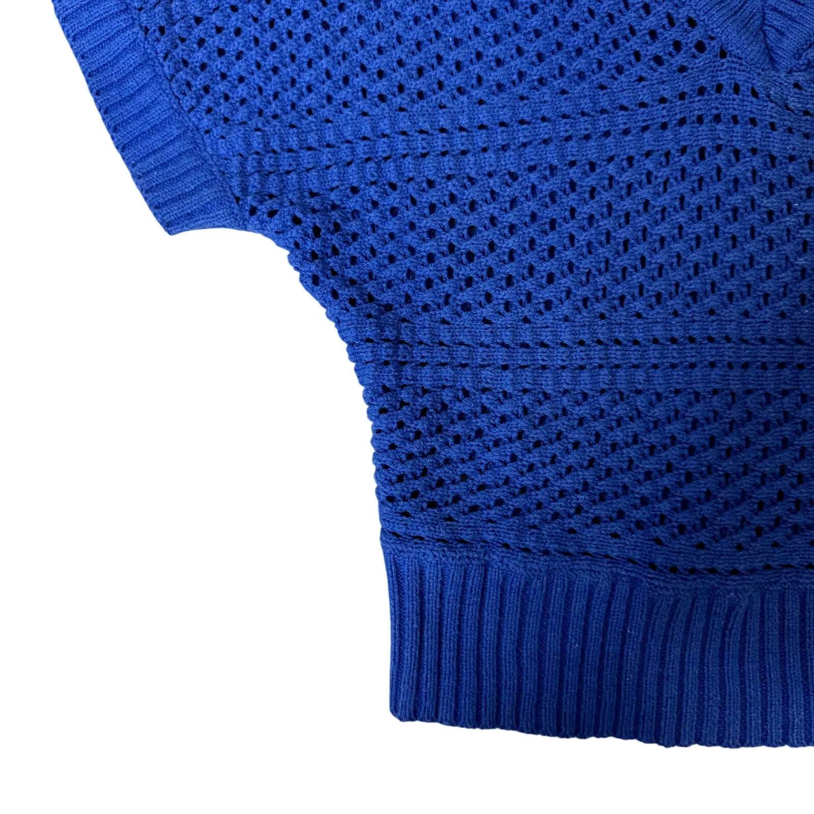 VTG Bongo Blue Short Sleeve Knit Sweater - So Cute! - Image 3