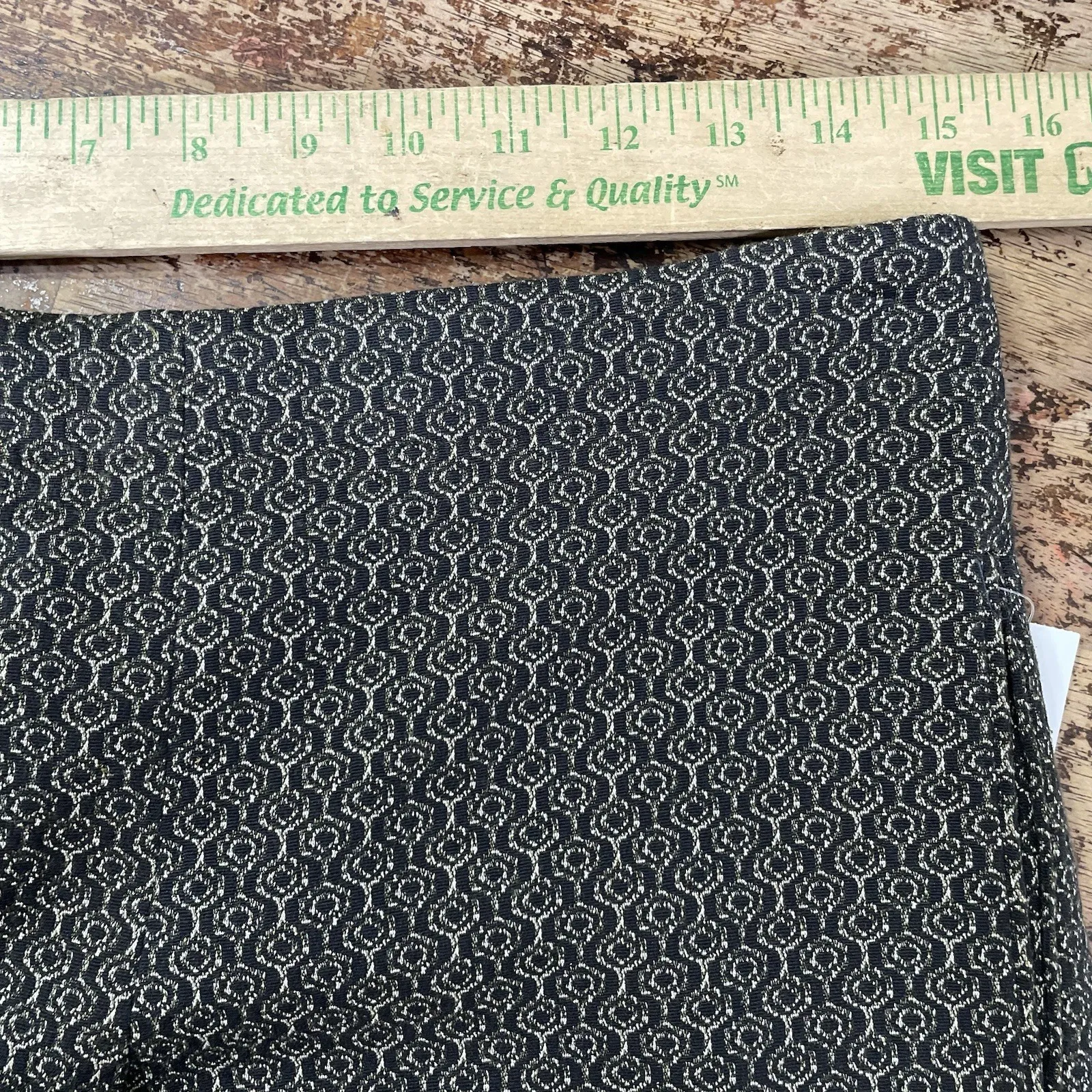 NIU Wide Legged Cropped Culottes Trousers Pants Patterned Women's Size Medium - Image 6