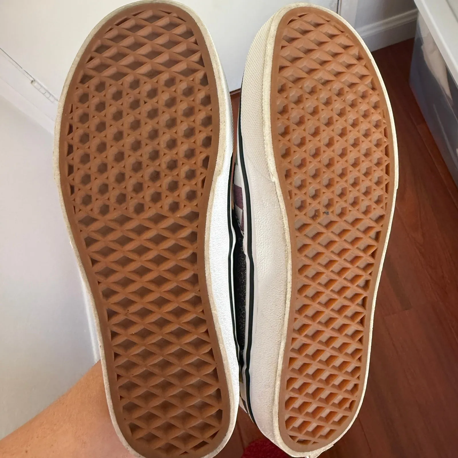 Vans Checkered Green Yellow Black Glitter Womens 6.5 - Image 9